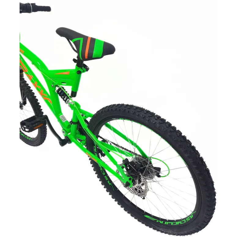 Rower Górski Dziecięcy 24 Młodzieżowy Pełna Amortyzacja Tarcze Microshift