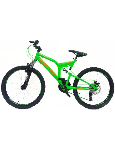 Rower Górski Dziecięcy 24 Młodzieżowy Pełna Amortyzacja Tarcze Microshift
