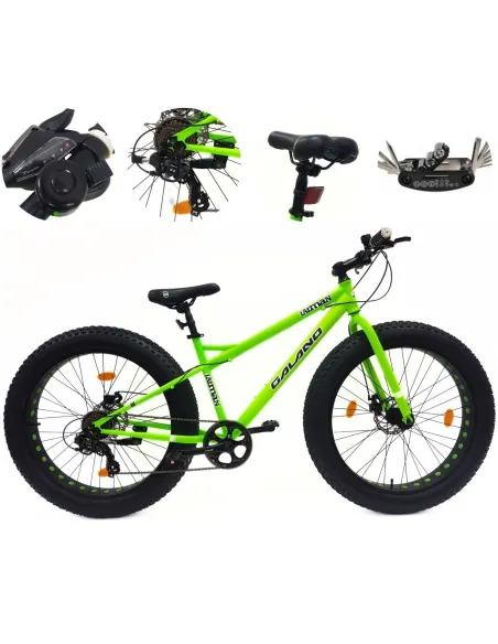 Rower Fatbike MTB 26 Górski Młodzieżowy Męski Damski Cyngle Tarcze Odblaski