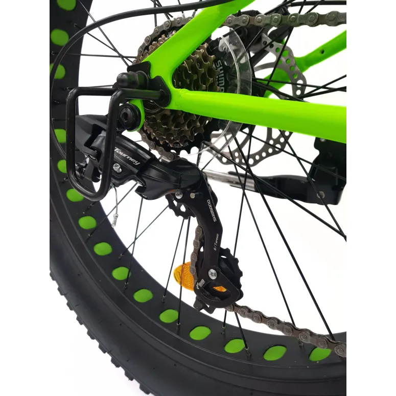 Rower Fatbike MTB 26 Górski Młodzieżowy Męski Damski Cyngle Tarcze Odblaski