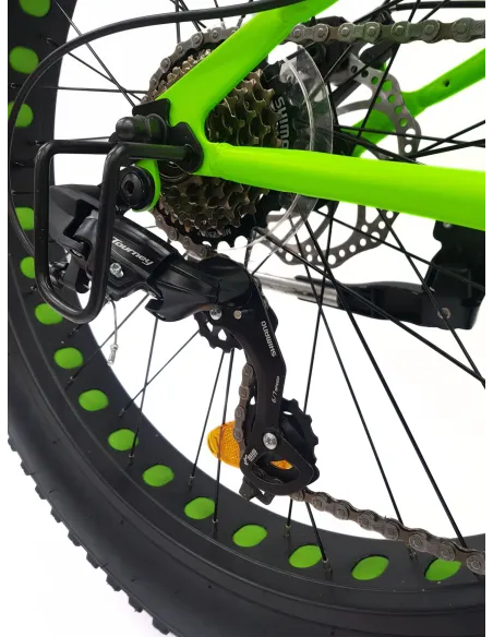 Rower Fatbike MTB 26 Górski Młodzieżowy Męski Damski Cyngle Tarcze Odblaski