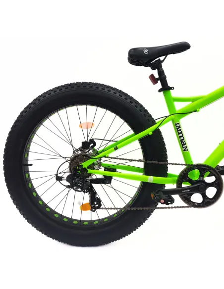 Rower Fatbike MTB 26 Górski Młodzieżowy Męski Damski Cyngle Tarcze Odblaski