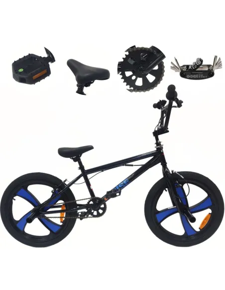 Rower BMX 20 Stal Młodzieżowy Unisex 4 Szprychy Rotor 360 Wyczynowy 80 kg