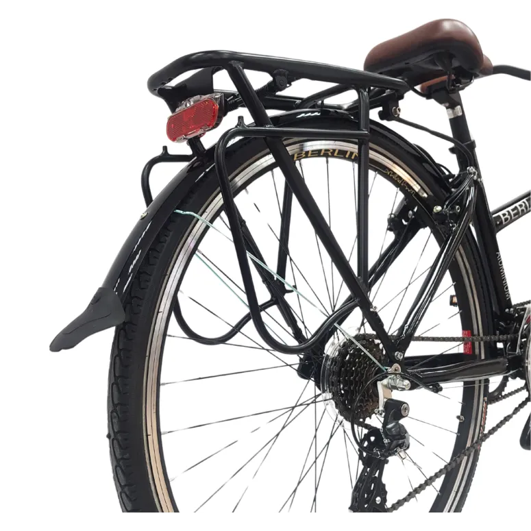 Rower Tandem 28 Miejski Turystyczny Damski Męski ALU 21 Biegów Bagażnik - 12
