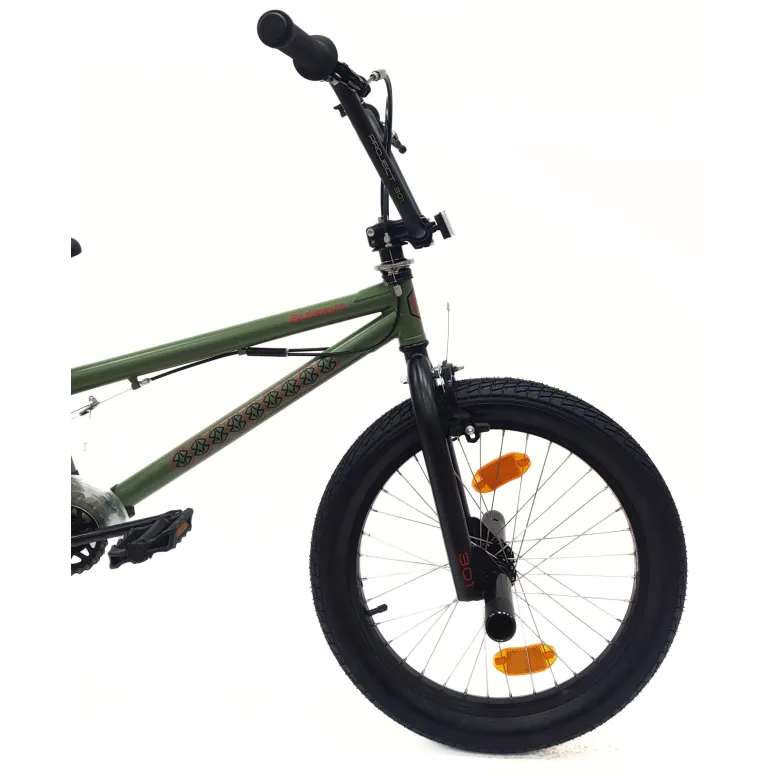 Rower BMX 20 Młodzieżowy Pegi Kierownica Rotor 360 Odblaski Stal U Brake