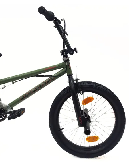 Rower BMX 20 Młodzieżowy Pegi Kierownica Rotor 360 Odblaski Stal U Brake