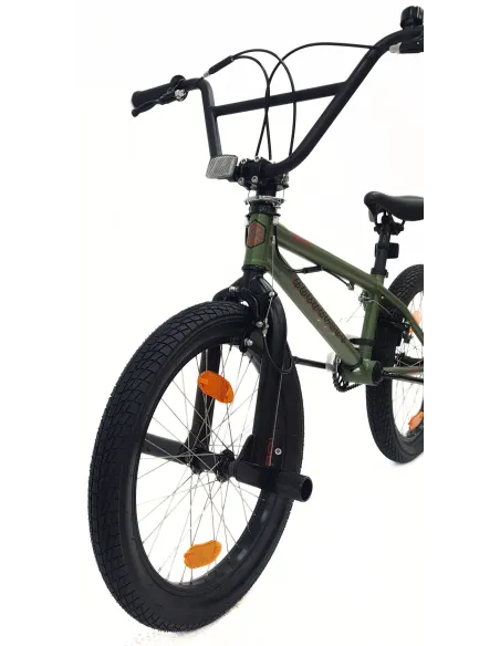 Rower BMX 20 Młodzieżowy Pegi Kierownica Rotor 360 Odblaski Stal U Brake