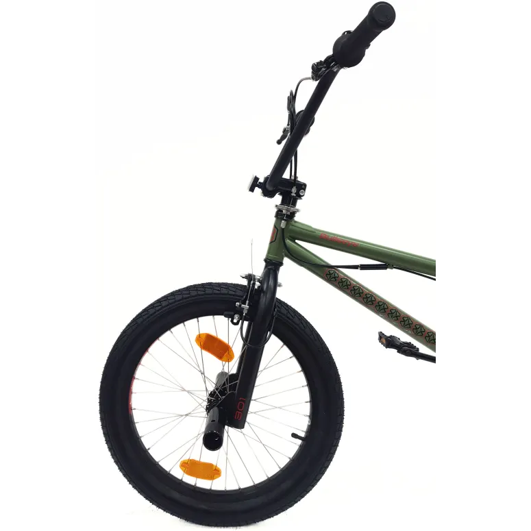 Rower BMX 20 Młodzieżowy Pegi Kierownica Rotor 360 Odblaski Stal U Brake
