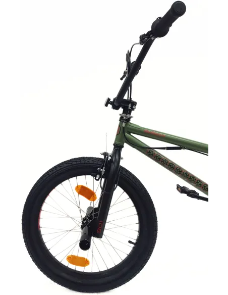 Rower BMX 20 Młodzieżowy Pegi Kierownica Rotor 360 Odblaski Stal U Brake