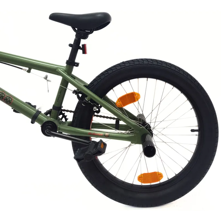 Rower BMX 20 Młodzieżowy Pegi Kierownica Rotor 360 Odblaski Stal U Brake