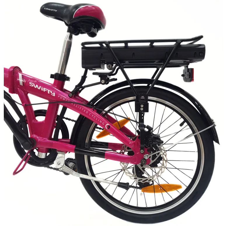 Elektryczny Rower Składany 20 Alu Wspomaganie Błotniki Dzwonek Bagaż Stopka