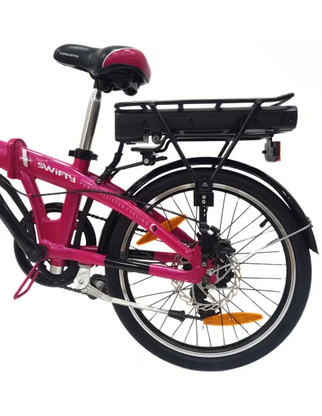 Elektryczny Rower Składany 20 Alu Wspomaganie Błotniki Dzwonek Bagaż Stopka