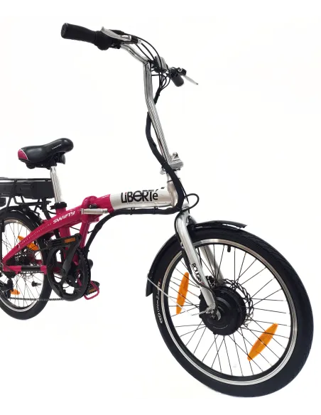 Elektryczny Rower Składany 20 Alu Wspomaganie Błotniki Dzwonek Bagaż Stopka