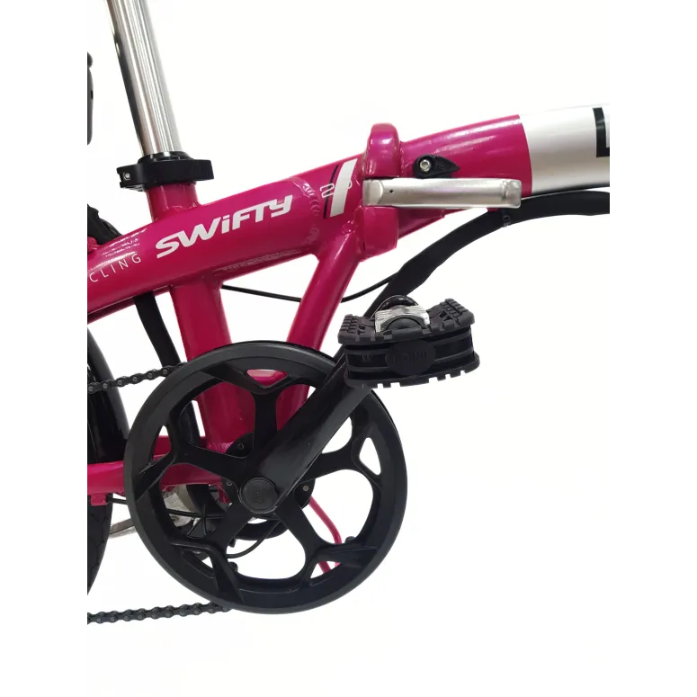 Elektryczny Rower Składany 20 Alu Wspomaganie Błotniki Dzwonek Bagaż Stopka