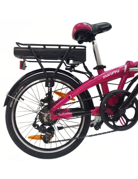 Elektryczny Rower Składany 20 Alu Wspomaganie Błotniki Dzwonek Bagaż Stopka