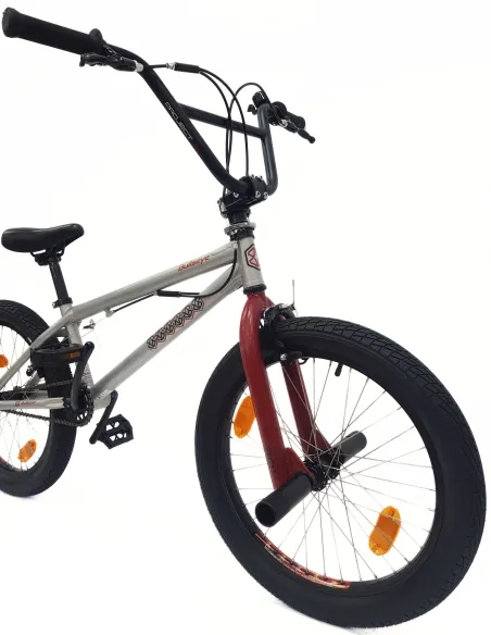 Rower BMX 20 Młodzieżowy Pegi Kierownica Rotor 360 Odblaski Stal U Brake