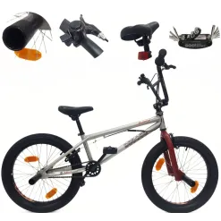 Rower BMX 20 Młodzieżowy Pegi Kierownica Rotor 360 Odblaski Stal U Brake