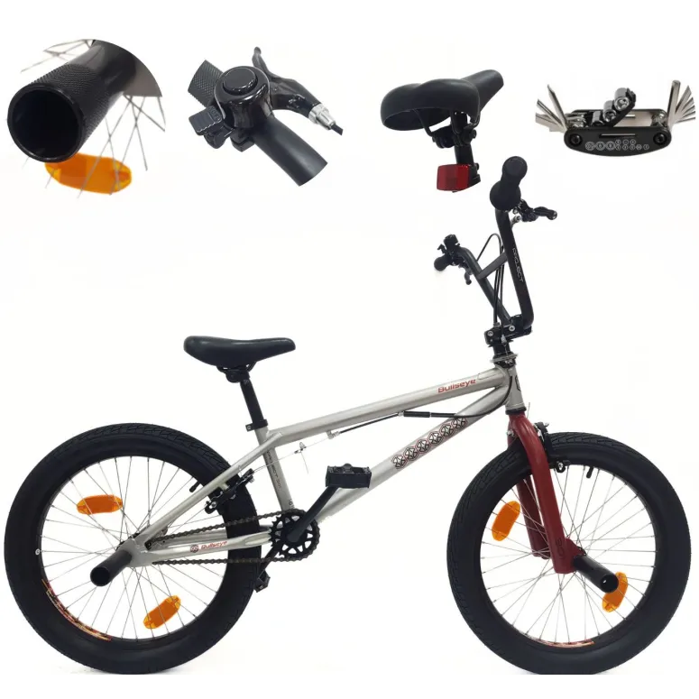 Rower BMX 20 Młodzieżowy Pegi Kierownica Rotor 360 Odblaski Stal U Brake