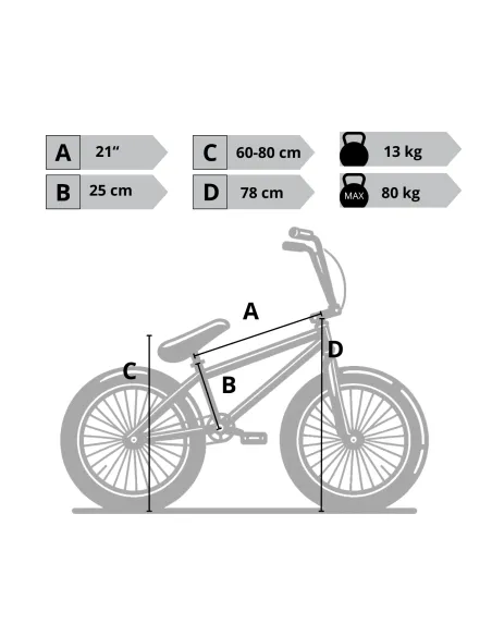 Rower BMX 20 Młodzieżowy Pegi Kierownica Rotor 360 Odblaski Stal U Brake