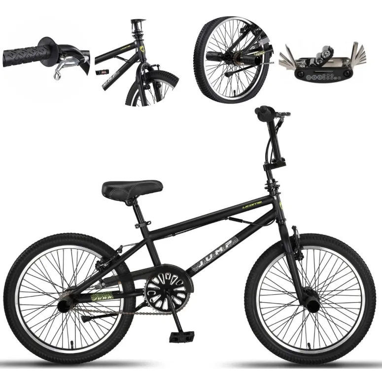 Rower BMX 20 Stal Młodzieżowy Pegi Do Trików Kierownica Rotor 360 Skatepark