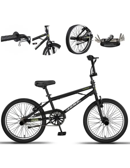 Rower BMX 20 Stal Młodzieżowy Pegi Do Trików Kierownica Rotor 360 Skatepark