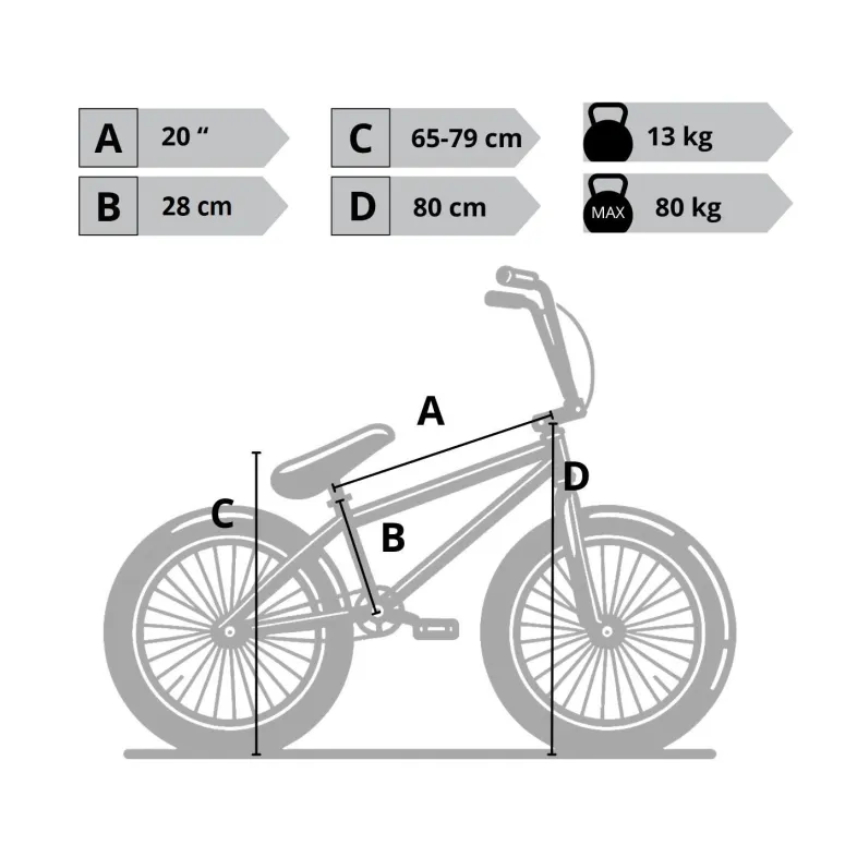 Rower BMX 20 Stal Młodzieżowy Unisex 4 Szprychy Rotor 360 Wyczynowy 80 kg