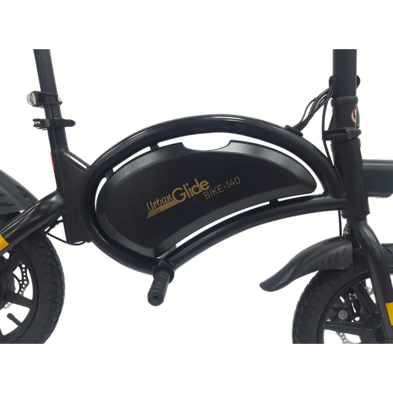 Elektryczny Pojazd Składany 14 Stal Uchwyt Oświetlenie Pegi Dzwonek Stopka