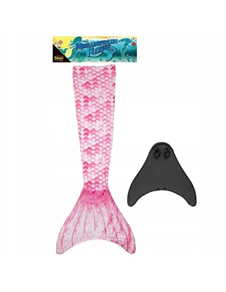 Strój Syrenki Idena Dziewczęcy Ogon Z Monopłetwą Różowy Kostium r. XS-S