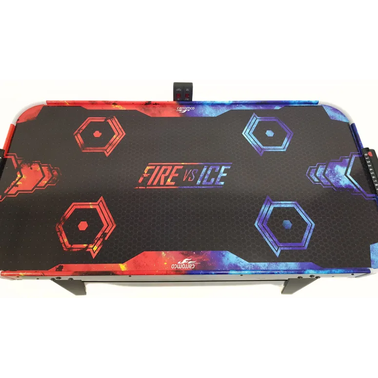 Cymbergaj Carromco AIRHOCKEY 4031 Zestaw Stół Akcesoria LED Drewno Tworzywo