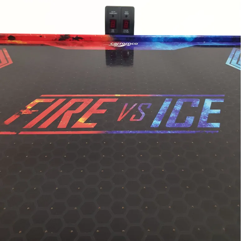 Cymbergaj Carromco AIRHOCKEY 4031 Zestaw Stół Akcesoria LED Drewno Tworzywo