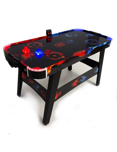 Cymbergaj Carromco AIRHOCKEY 4031 Zestaw Stół Akcesoria LED Drewno Tworzywo