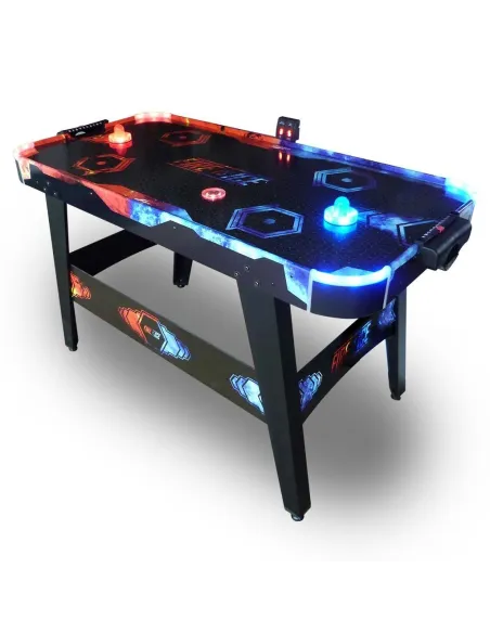 Cymbergaj Carromco AIRHOCKEY 4031 Zestaw Stół Akcesoria LED Drewno Tworzywo