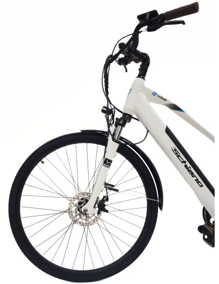 Elektryczny Rower Miejski 28 Alu Tarcze Wspomaganie Bagażnik Dzwonek