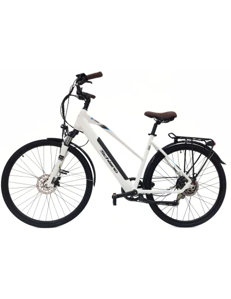 Elektryczny Rower Miejski 28 Alu Tarcze Wspomaganie Bagażnik Dzwonek