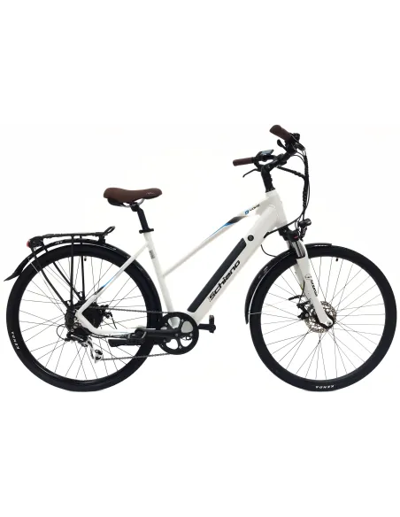 Elektryczny Rower Miejski 28 Alu Tarcze Wspomaganie Bagażnik Dzwonek