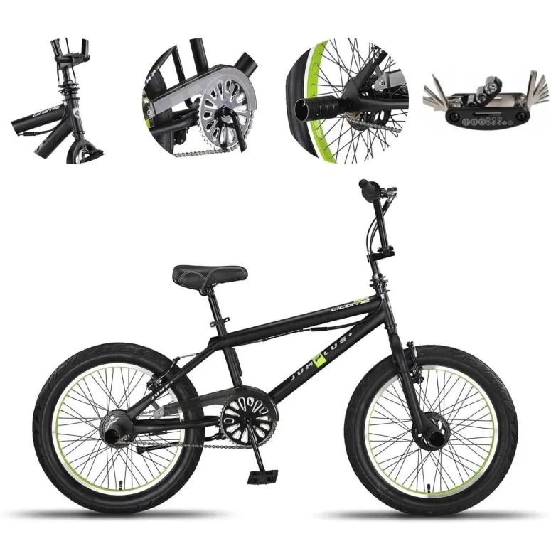 Rower BMX Młodzieżowy 20 Uniwersalny Pegi Stopka Kierownica Obrotowa 360