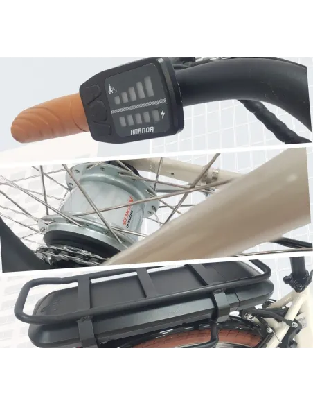 Elektryczny Rower Miejski 28 ALU Damski Wspomaganie Oświetlenie Bagaż Nexus