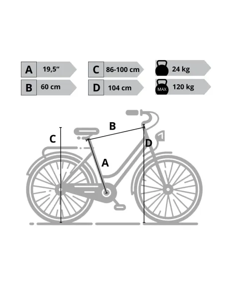 Elektryczny Rower Miejski 28 ALU Damski Wspomaganie Oświetlenie Bagaż Nexus