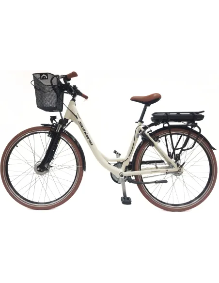 Elektryczny Rower Miejski 28 ALU Damski Wspomaganie Oświetlenie Bagaż Nexus