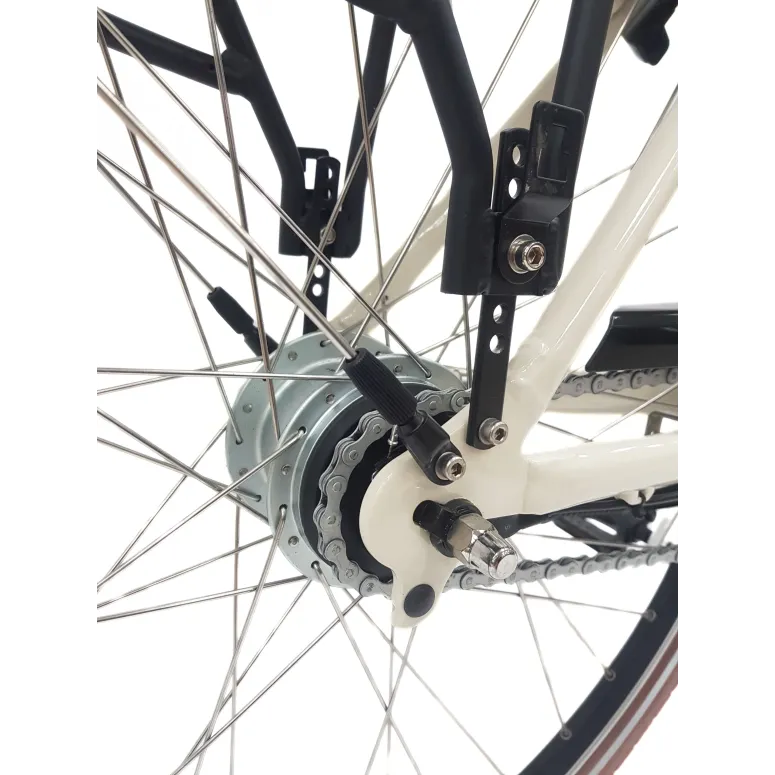 Elektryczny Rower Miejski 28 ALU Damski Wspomaganie Oświetlenie Bagaż Nexus