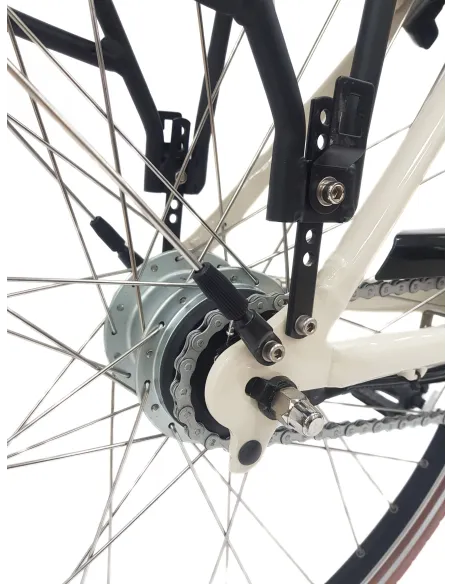 Elektryczny Rower Miejski 28 ALU Damski Wspomaganie Oświetlenie Bagaż Nexus