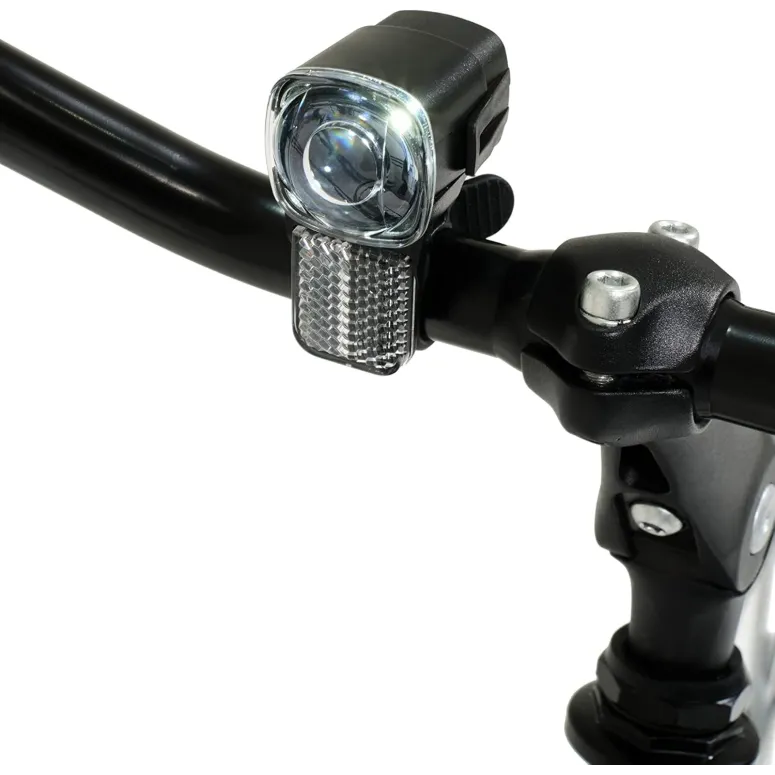 Elektryczny Rower Miejski 26 Wspomaganie Błotniki Bagażnik Światła Dzwonek