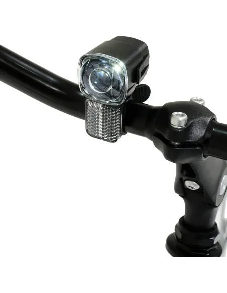 Elektryczny Rower Miejski 26 Wspomaganie Błotniki Bagażnik Światła Dzwonek