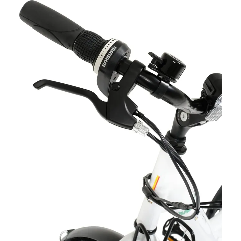 Elektryczny Rower Miejski 26 Wspomaganie Błotniki Bagażnik Światła Dzwonek