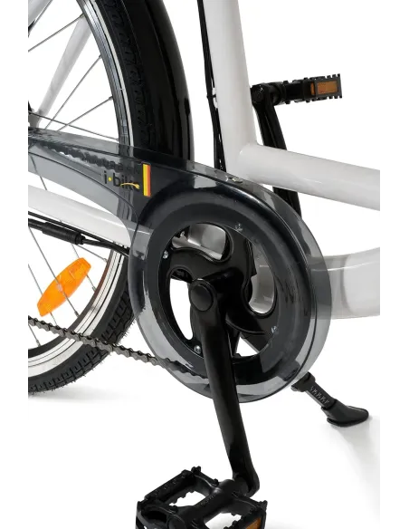 Elektryczny Rower Miejski 26 Wspomaganie Błotniki Bagażnik Światła Dzwonek