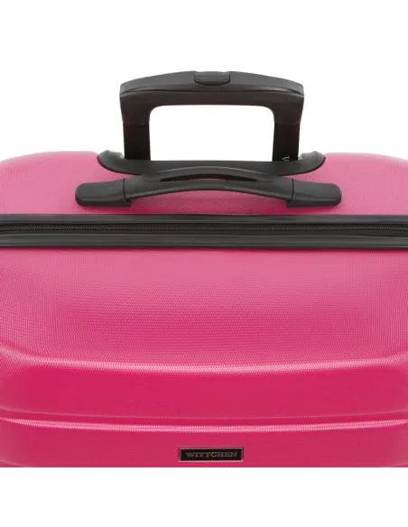 Walizka Kabinowa Wittchen 56-3A-651 Na Kółkach Różowa Dwie Komory ABS 32 L