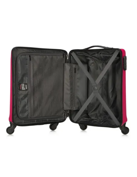 Walizka Kabinowa Wittchen 56-3A-651 Na Kółkach Różowa Dwie Komory ABS 32 L