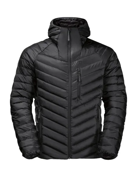 Kurtka Męska Puchowa Jack Wolfskin Passamani Down Hoddy Czarna r. M