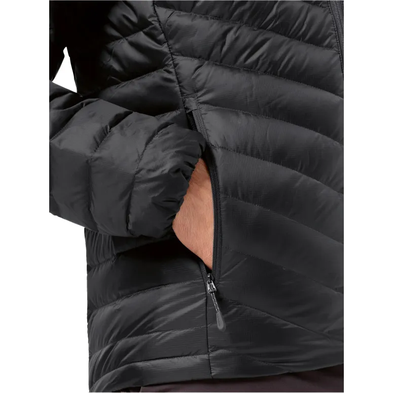 Kurtka Męska Puchowa Jack Wolfskin Passamani Down Hoddy Czarna r. M