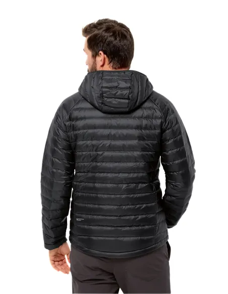 Kurtka Męska Puchowa Jack Wolfskin Passamani Down Hoddy Czarna r. M